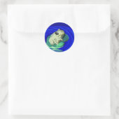 Frosch auf Lily Pad Stickers (Tasche)