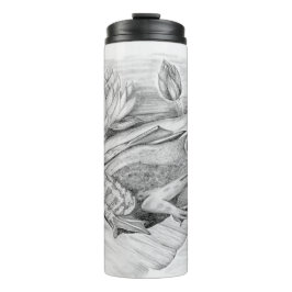 Frosch auf Lilypad Thermal Tumbler Thermosbecher