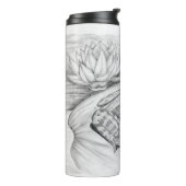 Frosch auf Lilypad Thermal Tumbler Thermosbecher (Nach links gedreht)