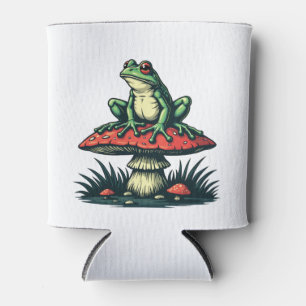 Frosch auf Mushroom Cottagecore Forest Magic Fungi Dosenkühler