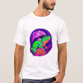 Frosch auf Mushroom Niedlich Essential T-Shirt (Vorderseite)