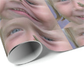 Frosch auf Nase Geschenkpapier (Rolleneckpunkt)