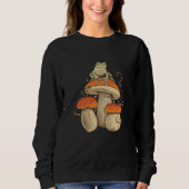 Frosch auf Pilz Sweatshirt (Vorderseite)