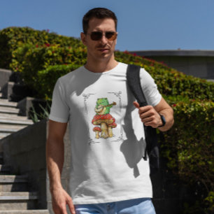 Frosch auf Pilz T-Shirt