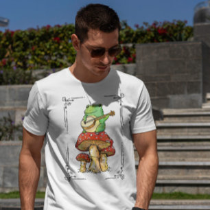 Frosch auf Pilz T-Shirt