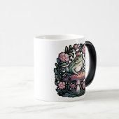 Frosch auf Pilz Verwandlungstasse (VorderseiteRechts)