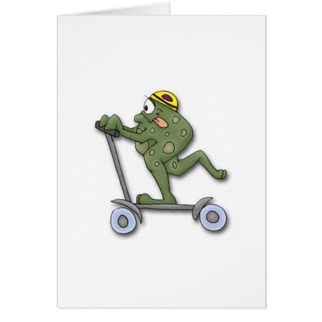 Frosch auf Roller (Vorne)