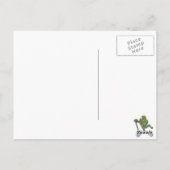 Frosch auf Scooter Postkarte (Rückseite)