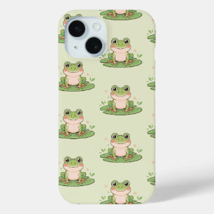 Frosch auf Seerosenblatt-Muster Case-Mate iPhone Hülle