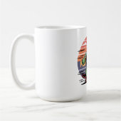 Frosch auf Skateboard Kaffeetasse (Links)