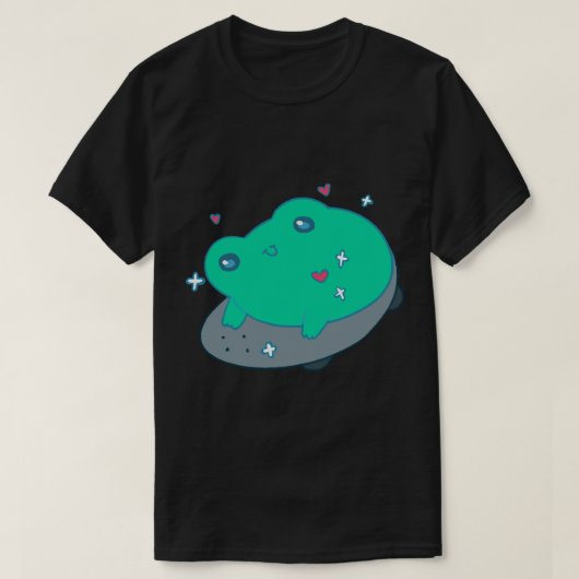 Frosch auf SkateboardLong T-Shirt (Design vorne)