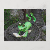 Frosch auf Urlaub Postkarte (Vorderseite)