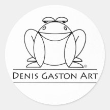 Frosch-Aufkleber für Denis Gaston Art