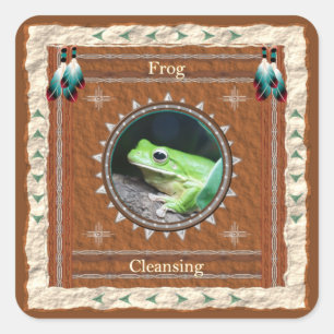 Frosch - Aufkleber reinigen