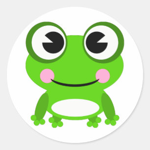 Frosch-Aufkleber Runder Aufkleber