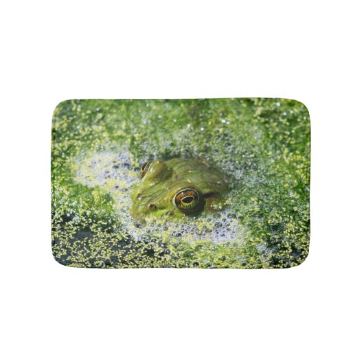 Frosch-Augen in einem Teich Badematte (Vorderseite)