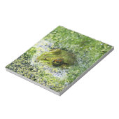 Frosch Augen in einem Teich Notizblock (Rotiert)