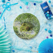 Frosch Augen in einem Teich Pappteller (Party)