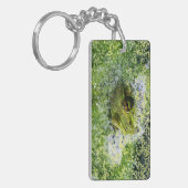 Frosch Augen in einem Teich Schlüsselanhänger (Vorderseite links)
