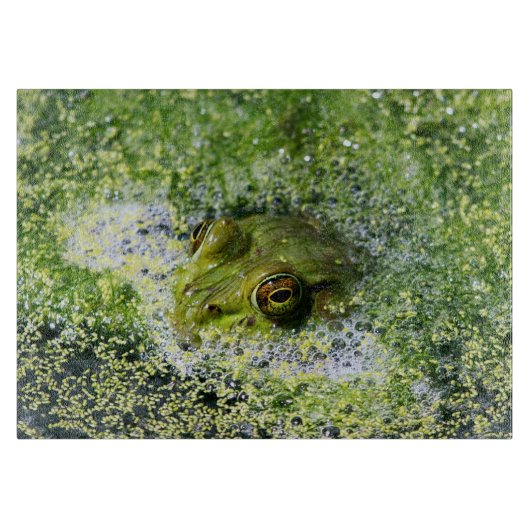 Frosch Augen in einem Teich Schneidebrett (Vorderseite)