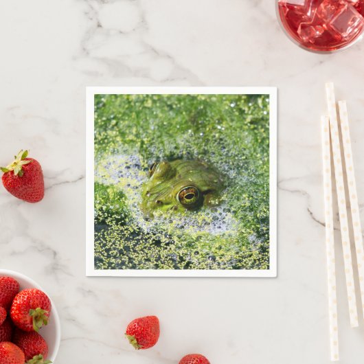 Frosch Augen in einem Teich Serviette (Beispiel)