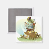 Frosch aus einem UFO Magnet (Vorderseite/Rückseite)