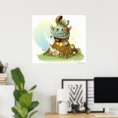 Frosch aus einem UFO Poster (Heimbüro)