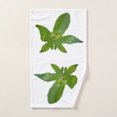 Frosch aus grünem Traubenblättern, Badetücher Set (Handtuch)