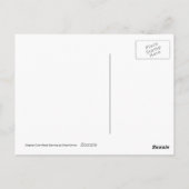 Frosch aus schwarzem und rotem Baumkronen Postkarte (Rückseite)