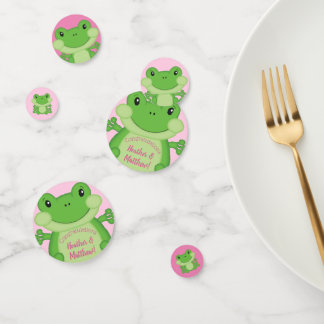 Frosch Baby Dusche Pink Konfetti