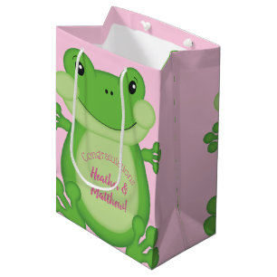 Frosch Baby Dusche Pink Mittlere Geschenktüte