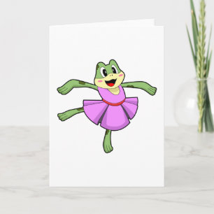 Frosch Ballett Tanz Karte