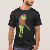 Frosch Baseball Baseball T-Shirt (Vorderseite)