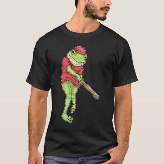 Frosch Baseball Baseball T-Shirt (Vorderseite)