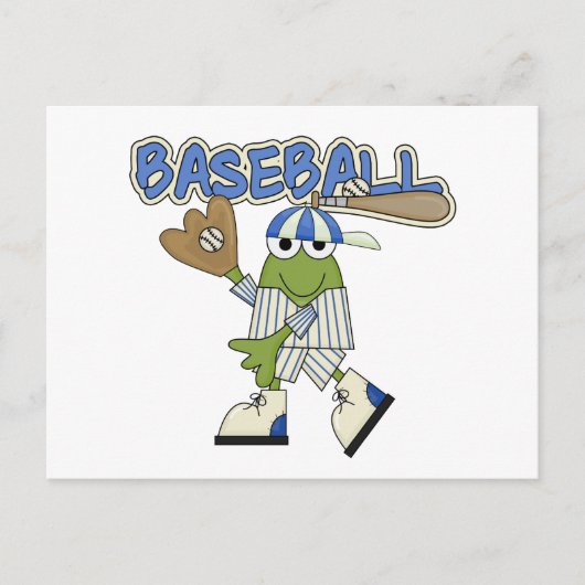 Frosch Baseball - Fangschreckenkrebse und Geschenk Postkarte (Vorderseite)
