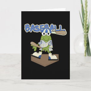 Frosch-Baseball-Home-Plate-T-Shirts und Geschenke Karte