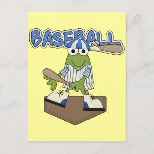 Frosch-Baseball-Home-Plate-T-Shirts und Geschenke Postkarte