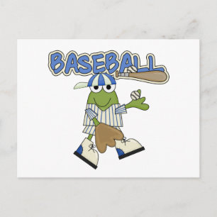 Frosch Baseball Pitcher T - Shirt und Geschenke Postkarte