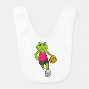 Frosch Basketball-Spieler Basketball Babylätzchen