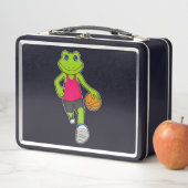 Frosch Basketball-Spieler Basketball Metall Brotdose (Beispiel)