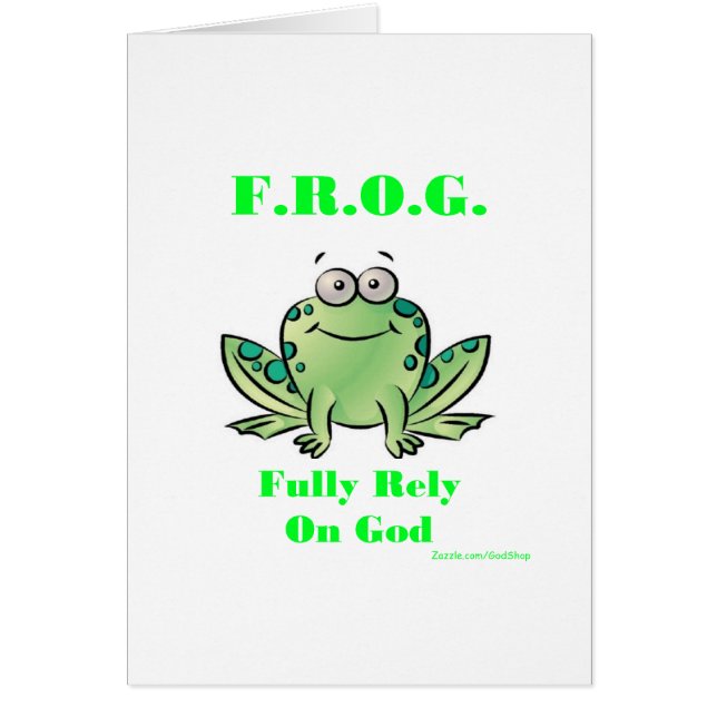 FROSCH (bauen Sie völlig auf Gott) (Vorne)