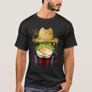 Frosch Bauer Landwirtschaft Rancher Amphibien T-Shirt