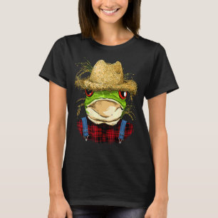 Frosch Bauer Landwirtschaft Rancher Amphibien T-Shirt