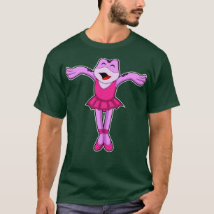 Frosch beim Ballett-Tanz mit Rock T-Shirt