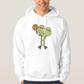 Frosch beim Basketball-Sport Hoodie (Vorderseite)