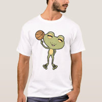 Frosch beim Basketball-Sport