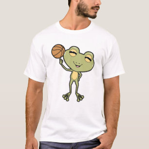 Frosch beim Basketball-Sport T-Shirt
