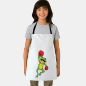 Frosch beim Boxen mit Boxhandschuhen Schürze (Insitu)