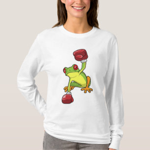 Frosch beim Boxen mit Boxhandschuhen T-Shirt