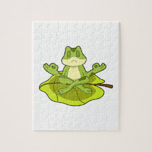 Frosch beim Meditat Puzzle